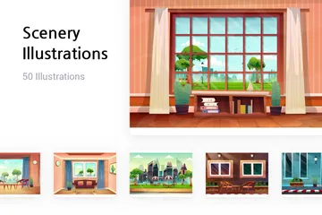 Paysage Pack d'Illustrations