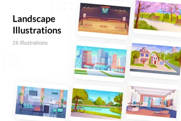 Paysage Pack d'Illustrations