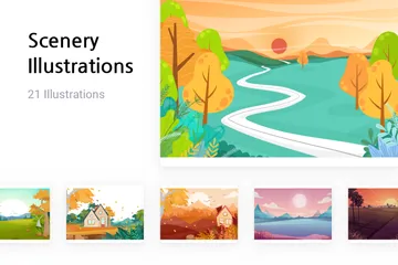 Paysage Pack d'Illustrations