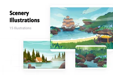 Paysage Pack d'Illustrations