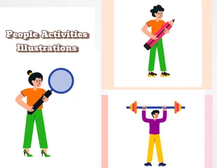 People Activities Illustration Pack