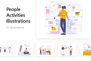 People Activities Illustration Pack