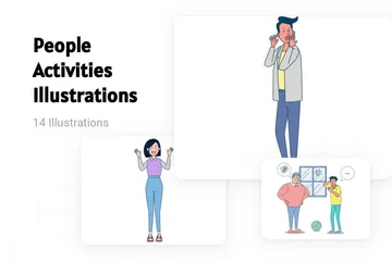 People Activities Illustration Pack