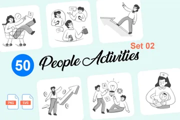 People Activities Set 02 Illustration Pack
