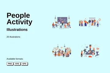 People Activity Illustration Pack