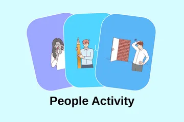 People Activity Illustration Pack