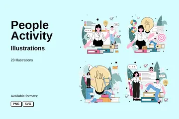 People Activity Illustration Pack