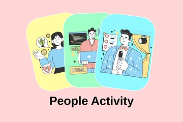 People Activity Illustration Pack