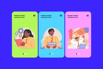 People Activity Illustration Pack