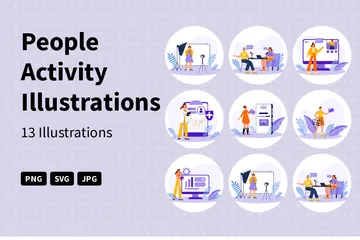 People Activity Illustration Pack