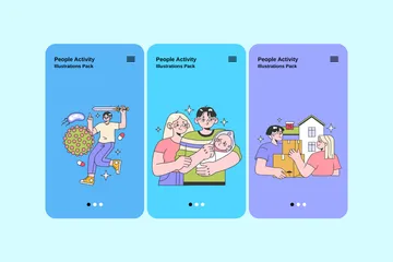 People Activity Illustration Pack