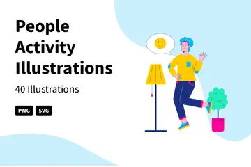 People Activity Illustration Pack