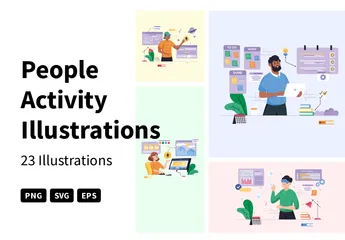 People Activity Illustration Pack