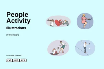 People Activity Illustration Pack