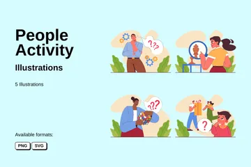 People Activity Illustration Pack