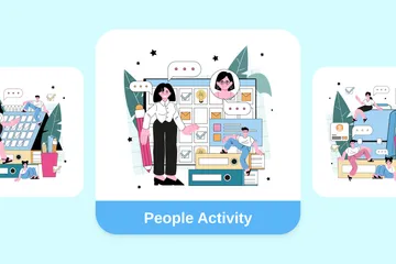 People Activity Illustration Pack