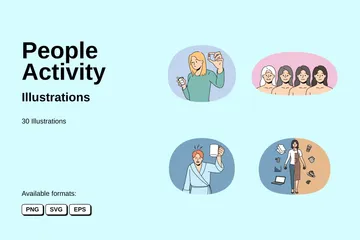 People Activity Illustration Pack