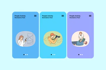 People Activity Illustration Pack