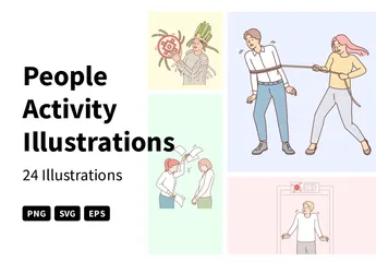 People Activity Illustration Pack