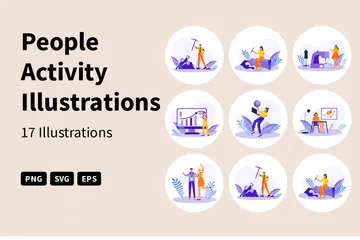 People Activity Illustration Pack