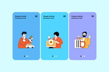 People Activity Illustration Pack