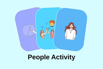 People Activity Illustration Pack