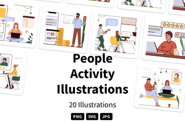 People Activity Illustration Pack