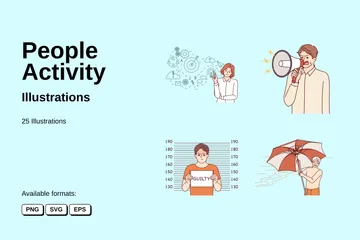 People Activity Illustration Pack