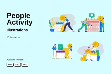 People Activity Illustration Pack