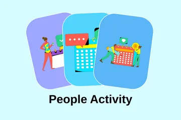 People Activity Illustration Pack