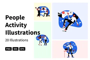 People Activity Illustration Pack