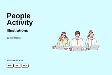 People Activity Illustration Pack