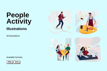 People Activity Illustration Pack