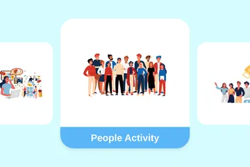 People Activity Illustration Pack