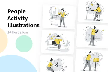 People Activity Illustration Pack