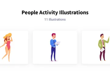 People Activity Illustration Pack