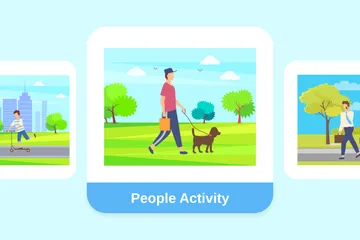 People Activity Illustration Pack