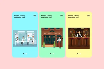 People Activity Illustration Pack