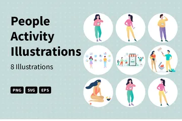 People Activity Illustration Pack