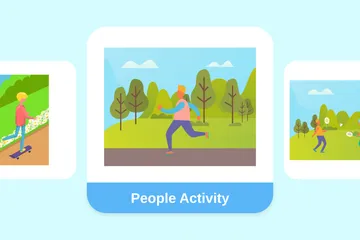 People Activity Illustration Pack