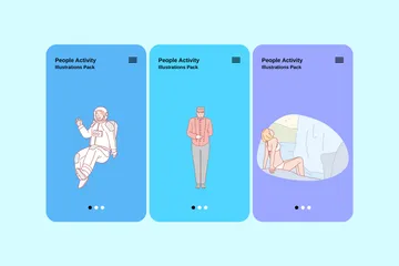 People Activity Illustration Pack