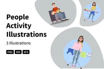 People Activity Illustration Pack