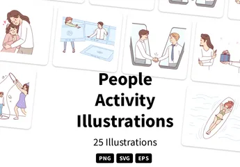 People Activity Illustration Pack