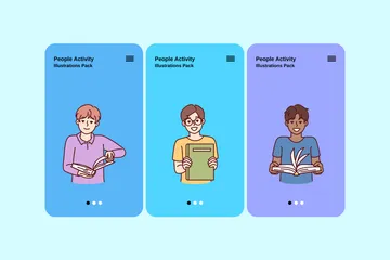 People Activity Illustration Pack