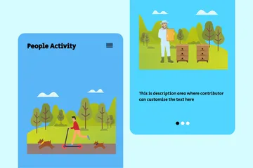 People Activity Illustration Pack