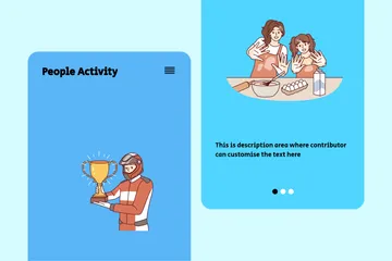 People Activity Illustration Pack