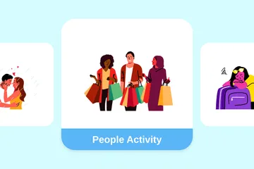 People Activity Illustration Pack