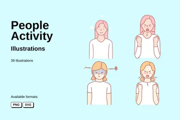 People Activity Illustration Pack