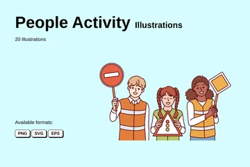 People Activity Illustration Pack