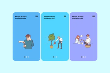 People Activity Illustration Pack